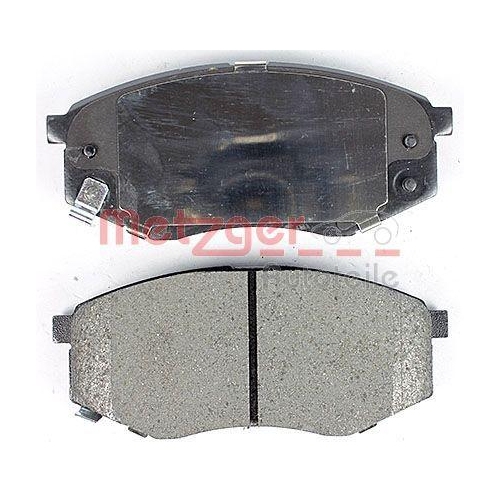 Bremsbelagsatz, Scheibenbremse METZGER 1170524 f&uuml;r HYUNDAI, Vorderachse