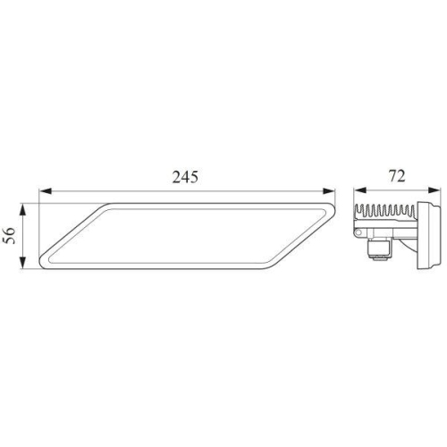 HELLA Arbeitsscheinwerfer 1GE 996 198-351 MODULAR WORKLIGHT BASE STYLE f&uuml;r TEREX