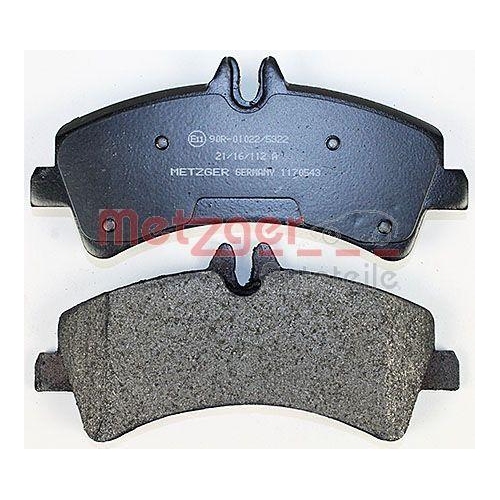 Bremsbelagsatz, Scheibenbremse METZGER 1170543 f&uuml;r MERCEDES-BENZ VAG