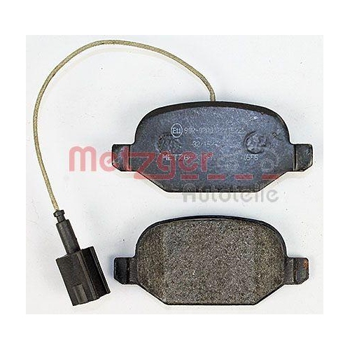 Bremsbelagsatz, Scheibenbremse METZGER 1170555 f&uuml;r ALFA ROMEO, Hinterachse