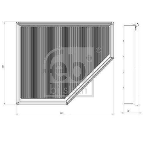 FEBI BILSTEIN Luftfilter 173185 f&uuml;r BMW TOYOTA