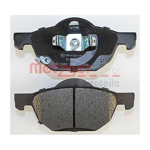 Bremsbelagsatz, Scheibenbremse METZGER 1170558 f&uuml;r HONDA, Vorderachse