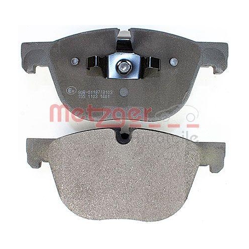 Bremsbelagsatz, Scheibenbremse METZGER 1170562 GREENPARTS f&uuml;r BMW, Vorderachse