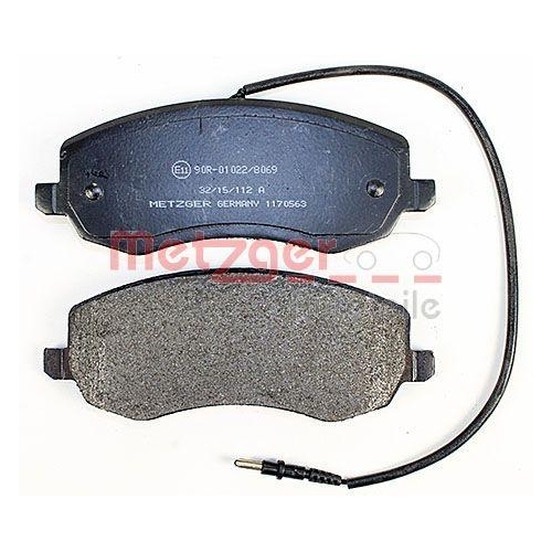 Bremsbelagsatz, Scheibenbremse METZGER 1170563 f&uuml;r CITRO&Euml;N FIAT PEUGEOT