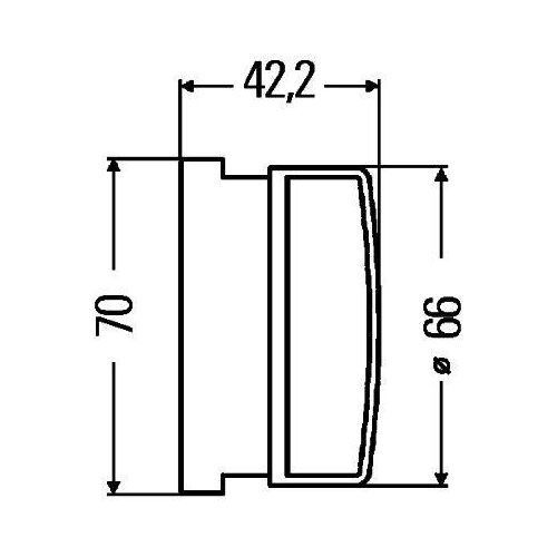 HELLA R&uuml;ckstrahler 8RA 009 001-031 f&uuml;r HITACHI LIEBHERR DEUTZ-FAHR FENDT AGCO