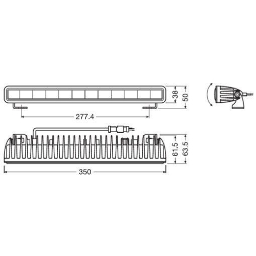 Fernscheinwerfer ams-OSRAM LEDDL106-CB LEDriving® LIGHTBAR SX300 für