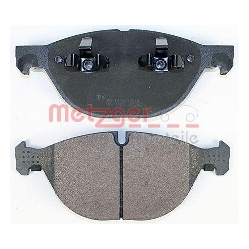 Bremsbelagsatz, Scheibenbremse METZGER 1170592 f&uuml;r BMW, Vorderachse