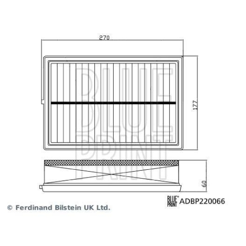 Luftfilter BLUE PRINT ADBP220066 f&uuml;r VOLVO