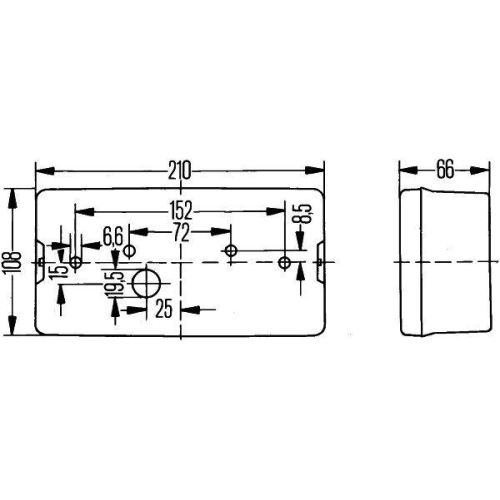 HELLA Heckleuchte 2SD 006 040-041 für KÄSSBOHRER SCANIA RENDERS FUCHS YANMAR