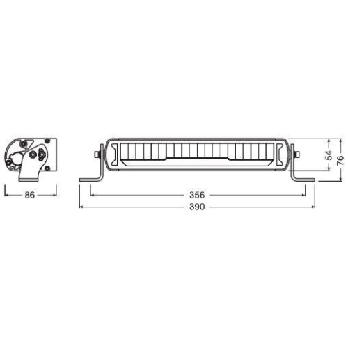 Fernscheinwerfer ams-OSRAM LEDDL110-CB LEDriving® LIGHTBAR MX250-CB für