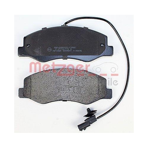 Bremsbelagsatz, Scheibenbremse METZGER 1170595 f&uuml;r OPEL RENAULT, Hinterachse