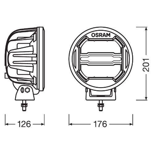 Fernscheinwerfer ams-OSRAM LEDDL111-CB LEDriving® Round MX180-CB für