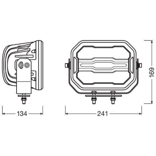 Arbeitsscheinwerfer ams-OSRAM LEDDL113-CB LEDriving® CUBE MX240-CB für