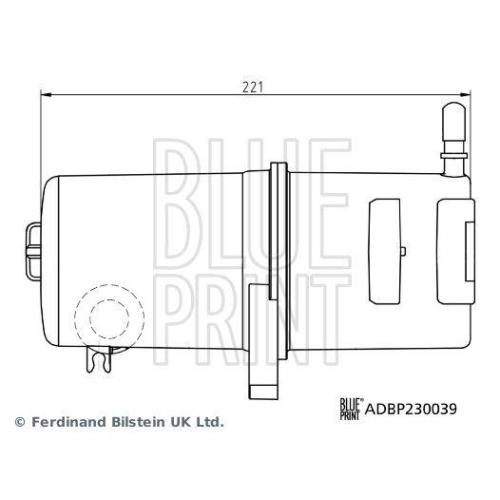 Kraftstofffilter BLUE PRINT ADBP230039 f&uuml;r VW