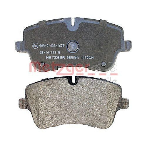 Bremsbelagsatz, Scheibenbremse METZGER 1170024 f&uuml;r MERCEDES-BENZ, Vorderachse