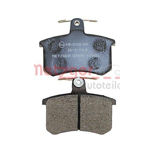 Bremsbelagsatz, Scheibenbremse METZGER 1170030 GREENPARTS f&uuml;r ALFA ROMEO AUDI