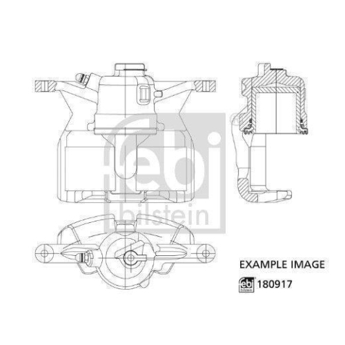 FEBI BILSTEIN Bremssattel 180917 f&uuml;r FORD MAZDA FORD MOTOR COMPANY