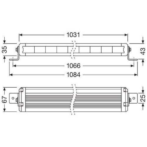 Fernscheinwerfer ams-OSRAM LEDDL120-CB SM LEDriving® Lightbar VX1000 für