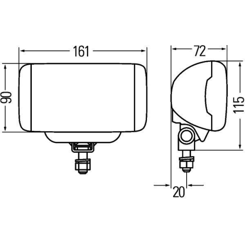 HELLA Nebelscheinwerfer 1NB 010 951-101 für GOLDHOFER KAMAG, links, rechts