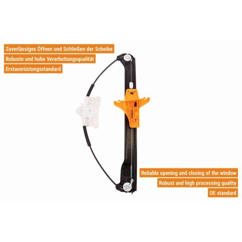 VAICO Fensterheber links und rechts elektrisch hinten V10-7610 + V10-7611 f&uuml;r SKODA