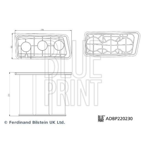 BLUE PRINT ADBP220230 Luftfilter f&uuml;r HAVAL