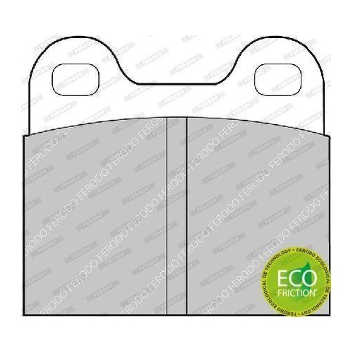 Bremsbelagsatz, Scheibenbremse FERODO FDB3M PREMIER ECO FRICTION f&uuml;r ALFA ROMEO