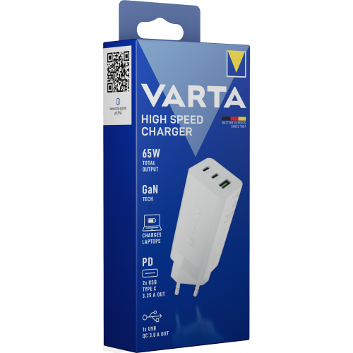 VARTA High Speed Charger 65 W Blister Ladegerät Ladestecker Adapter
