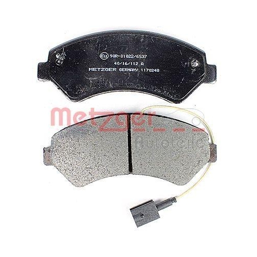 Bremsbelagsatz, Scheibenbremse METZGER 1170248 f&uuml;r CITRO&Euml;N FIAT PEUGEOT