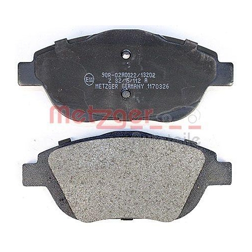 Bremsbelagsatz, Scheibenbremse METZGER 1170326 GREENPARTS f&uuml;r CITRO&Euml;N OPEL DS