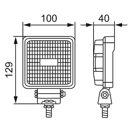 HELLA Arbeitsscheinwerfer 1GA 357 107-012 für