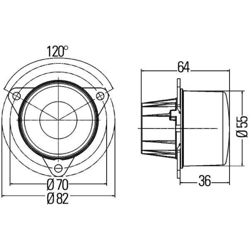 HELLA Nebelschlussleuchte 2NE 011 172-081 für AEBI TOYOTA LOTUS HYMER, hinten