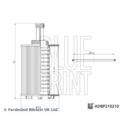 Ölfilter BLUE PRINT ADBP210210 für FERRARI MASERATI