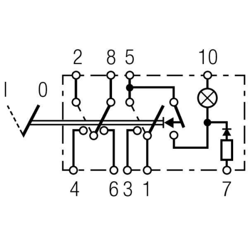HELLA Warnblinkschalter 6HH 007 832-771 f&uuml;r HOLDER