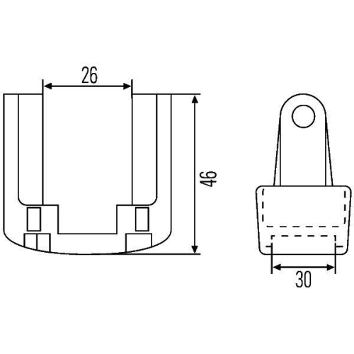 HELLA Halter 8HG 990 263-001 für CASE IH ROSENBAUER