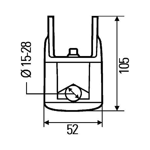 HELLA Halter 8HG 990 263-111 f&uuml;r IVECO MAN LIEBHERR ZIEGLER KRONE LINDNER