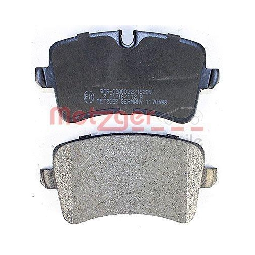 Bremsbelagsatz, Scheibenbremse METZGER 1170688 GREENPARTS f&uuml;r PORSCHE VAG