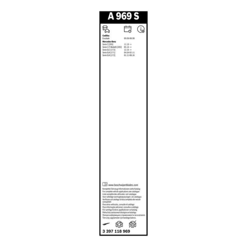 Wischblatt BOSCH 3 397 118 969 Aerotwin für MERCEDES-BENZ, vorne