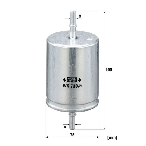 Kraftstofffilter MANN-FILTER WK 730/5 f&uuml;r FORD