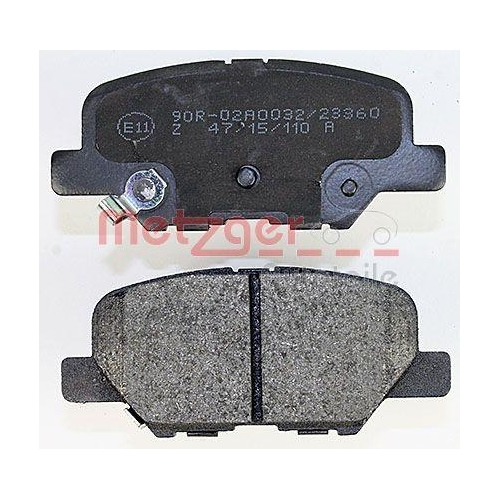 Bremsbelagsatz, Scheibenbremse METZGER 1170790 GREENPARTS f&uuml;r CITRO&Euml;N MAZDA
