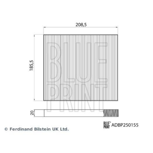 BLUE PRINT ADBP250155 Filter, Innenraumluft f&uuml;r GEELY