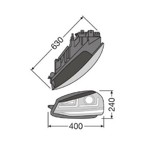 Hauptscheinwerfersatz ams-OSRAM LEDHL104-CM für