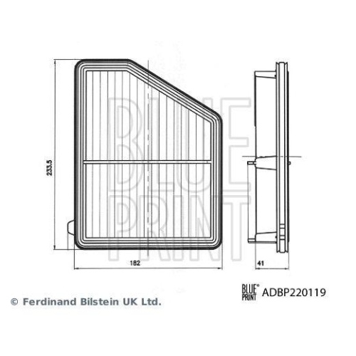 Luftfilter BLUE PRINT ADBP220119 f&uuml;r HONDA