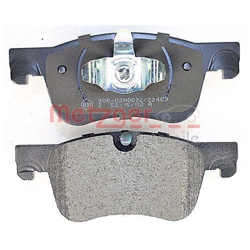 Bremsbelagsatz, Scheibenbremse METZGER 1170804 f&uuml;r CITRO&Euml;N, Vorderachse