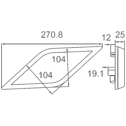 HELLA Heckleuchte 2SB 013 342-041 SHAPELINE STYLE für, rechts