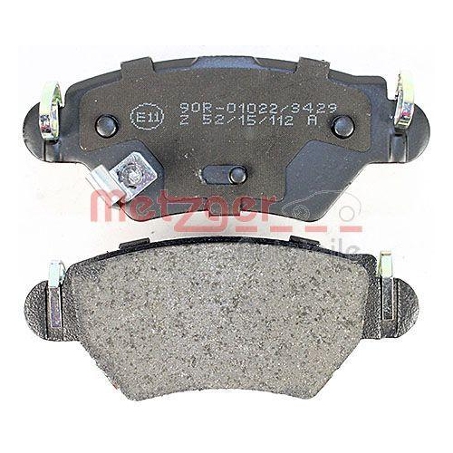 Bremsbelagsatz, Scheibenbremse METZGER 1170809 f&uuml;r OPEL, Hinterachse