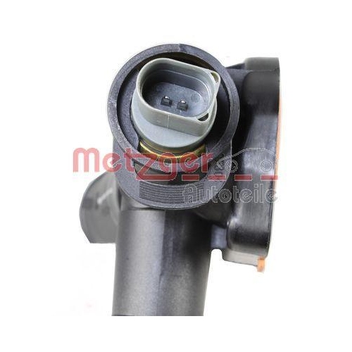 K&uuml;hlmittelflansch METZGER 4010230 f&uuml;r VW, Zylinderkopf, getriebeseitig