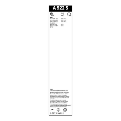 Wischblatt BOSCH 3 397 118 922 Aerotwin für, vorne
