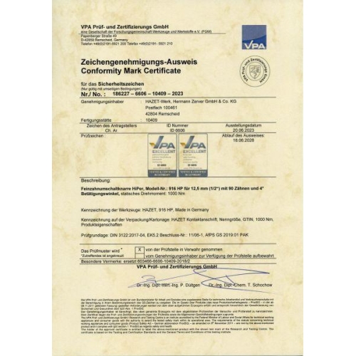 Umschaltknarre HAZET 916HP für