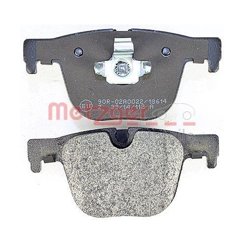 Bremsbelagsatz, Scheibenbremse METZGER 1170816 GREENPARTS f&uuml;r BMW, Hinterachse