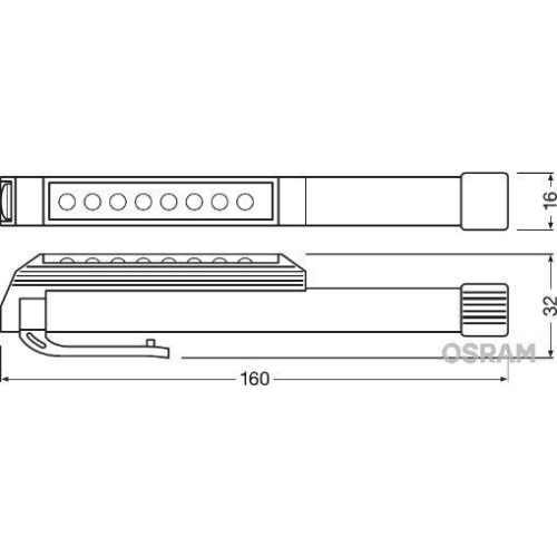 Handleuchte ams-OSRAM LEDIL203 LEDinspect PENLIGHT 80 für